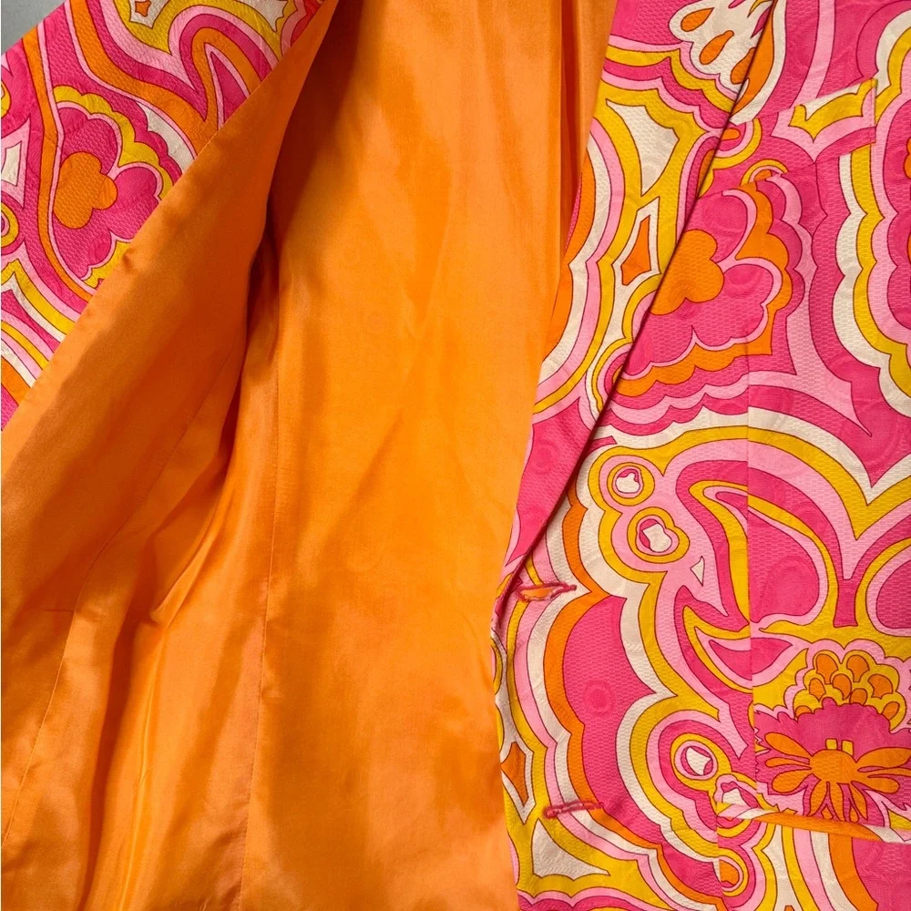 Vibrant Pink and Orange Blazer - Picture 8 of 9